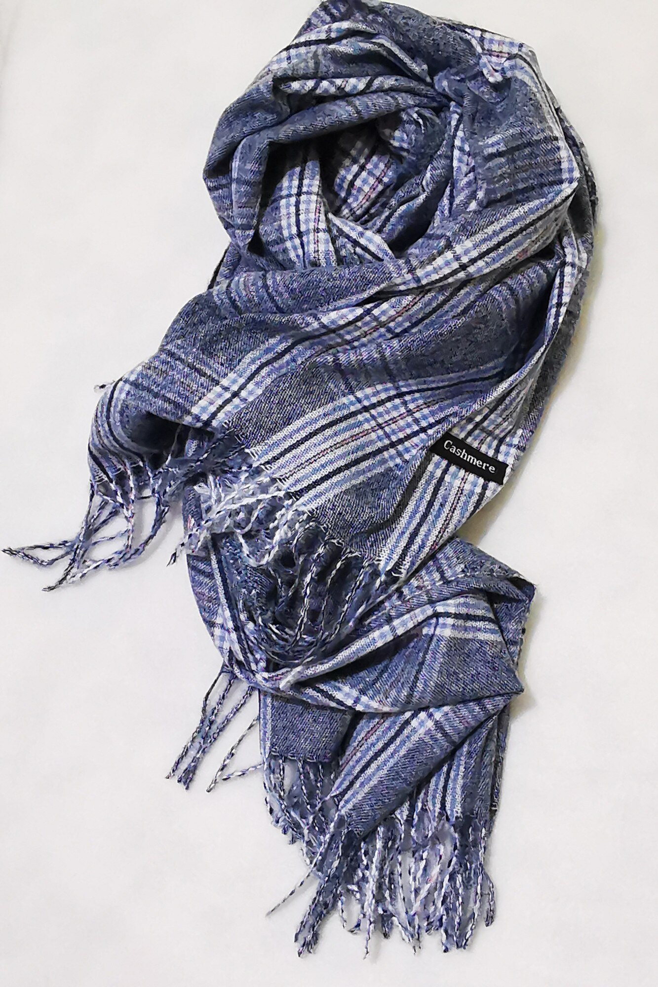 Fular din casmir,cu franjuri