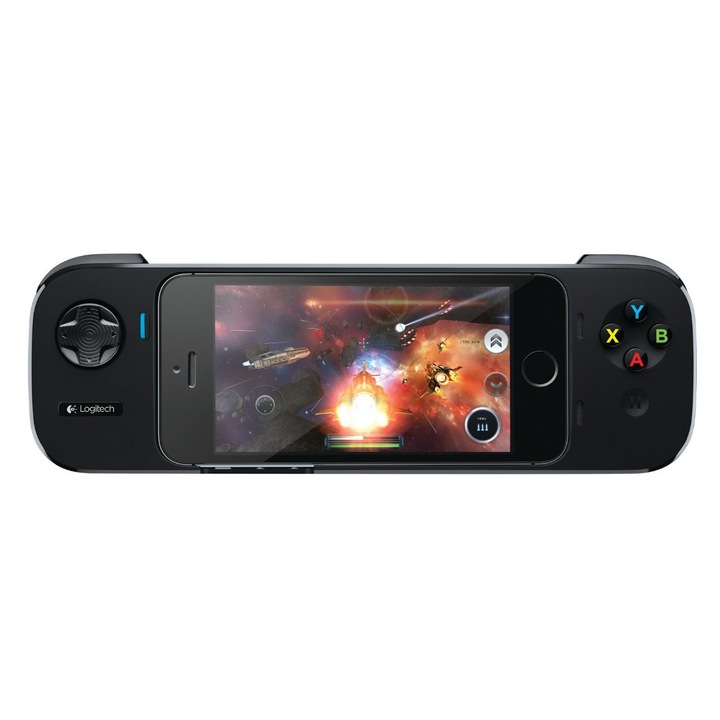 Гейминг контролер Logitech Powershell Controller + Battery за iPhone 5S, iPhone 5, Черен