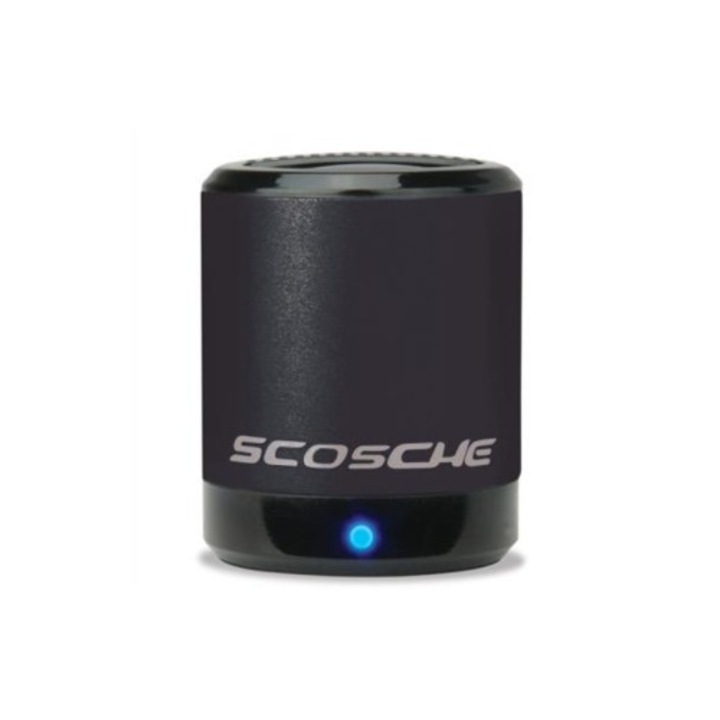 Портативен мощен спийкър Scosche BoomCAN за мобилни устройства, Черен