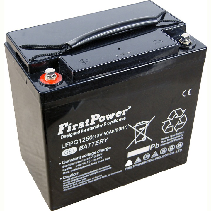 Acumulator stationar LFPG1250 12V 50Ah Deep Cycle cu GEL
