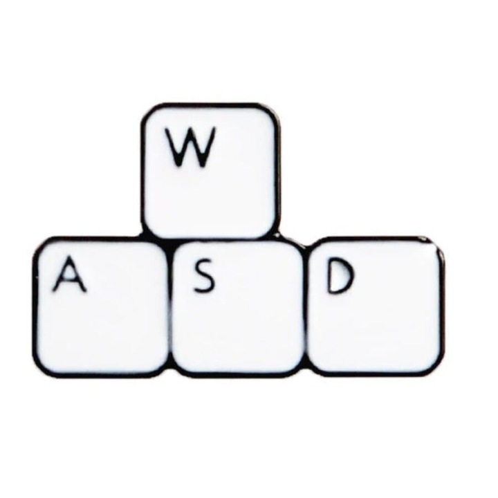 Keyboard- ékszerbross