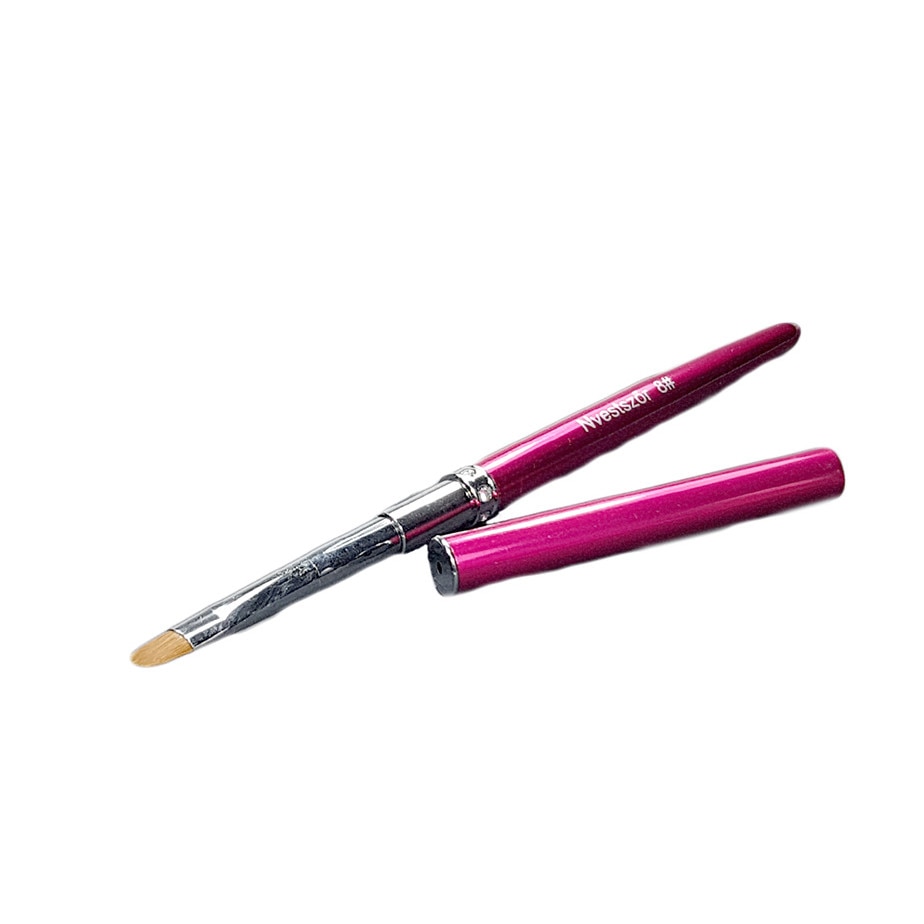 Pensula pentru unghii MoonbasaNails Gel Brush, Z032-2, Magenta