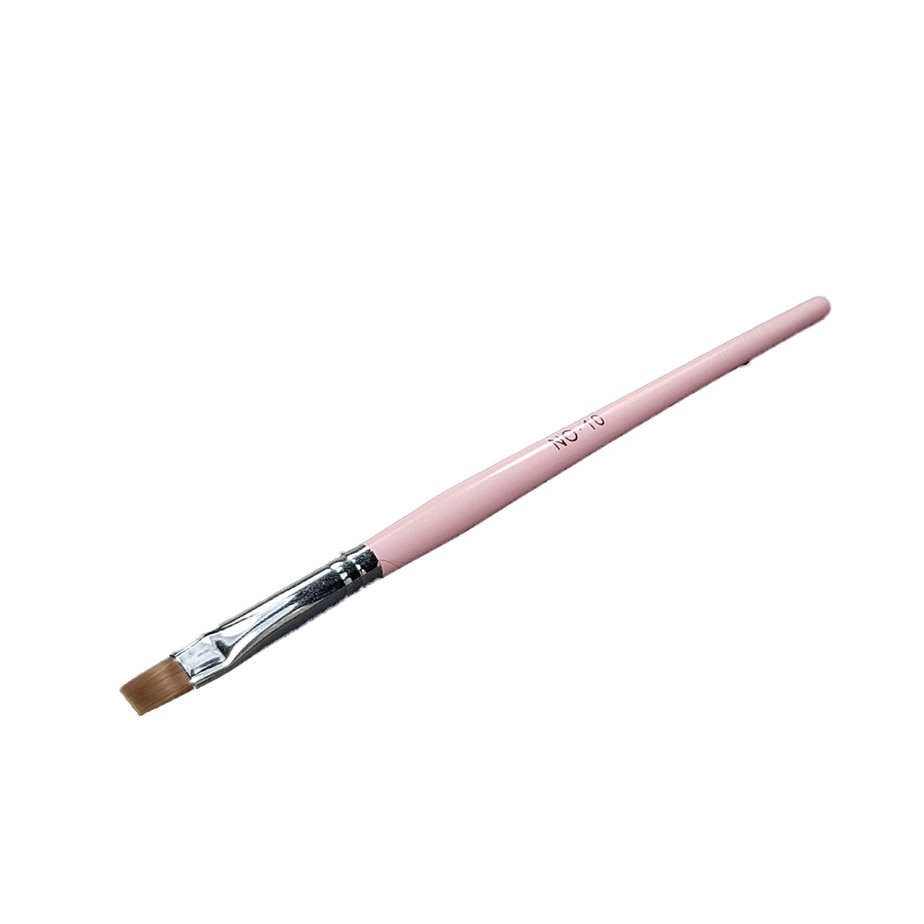 Pensula plata pentru unghii Z020-10, MoonbasaNails, Roz
