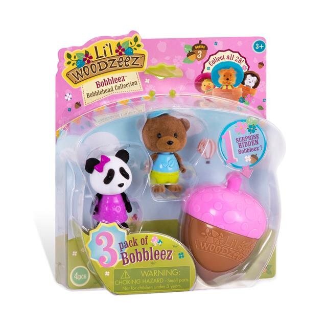 Trei figurine si o ghinda Li'L Woodzeez