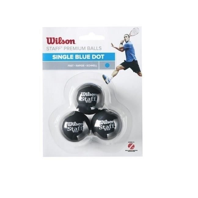 Set mingi squash Wilson Staff SIngle, Punct Albastru