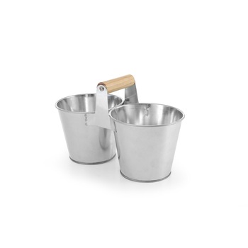Set rustic tacamuri si servetele, Hendi, tip galeata, 190x95x(H)140, otel galvanizat Set rustic tacamuri si servetele, Hendi, tip galeata, 190x95x(H)140, otel galvanizat