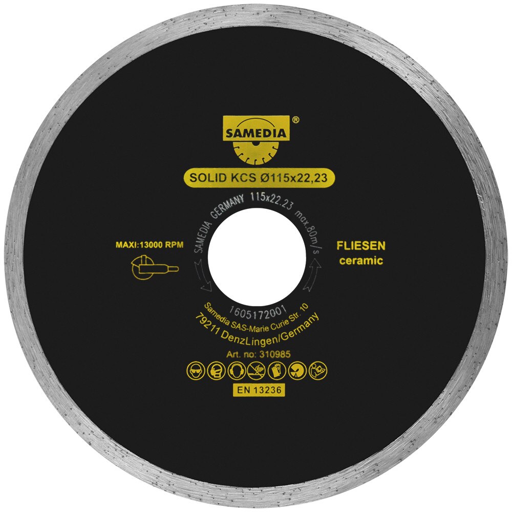 Disc diamantat SOLID KCS 125 mm pentru ceramica