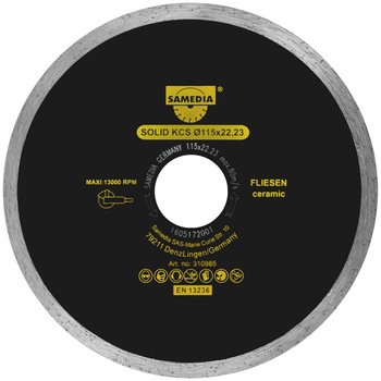 Disc diamantat SOLID KCS 125 mm pentru ceramica Disc diamantat SOLID KCS 125 mm pentru ceramica