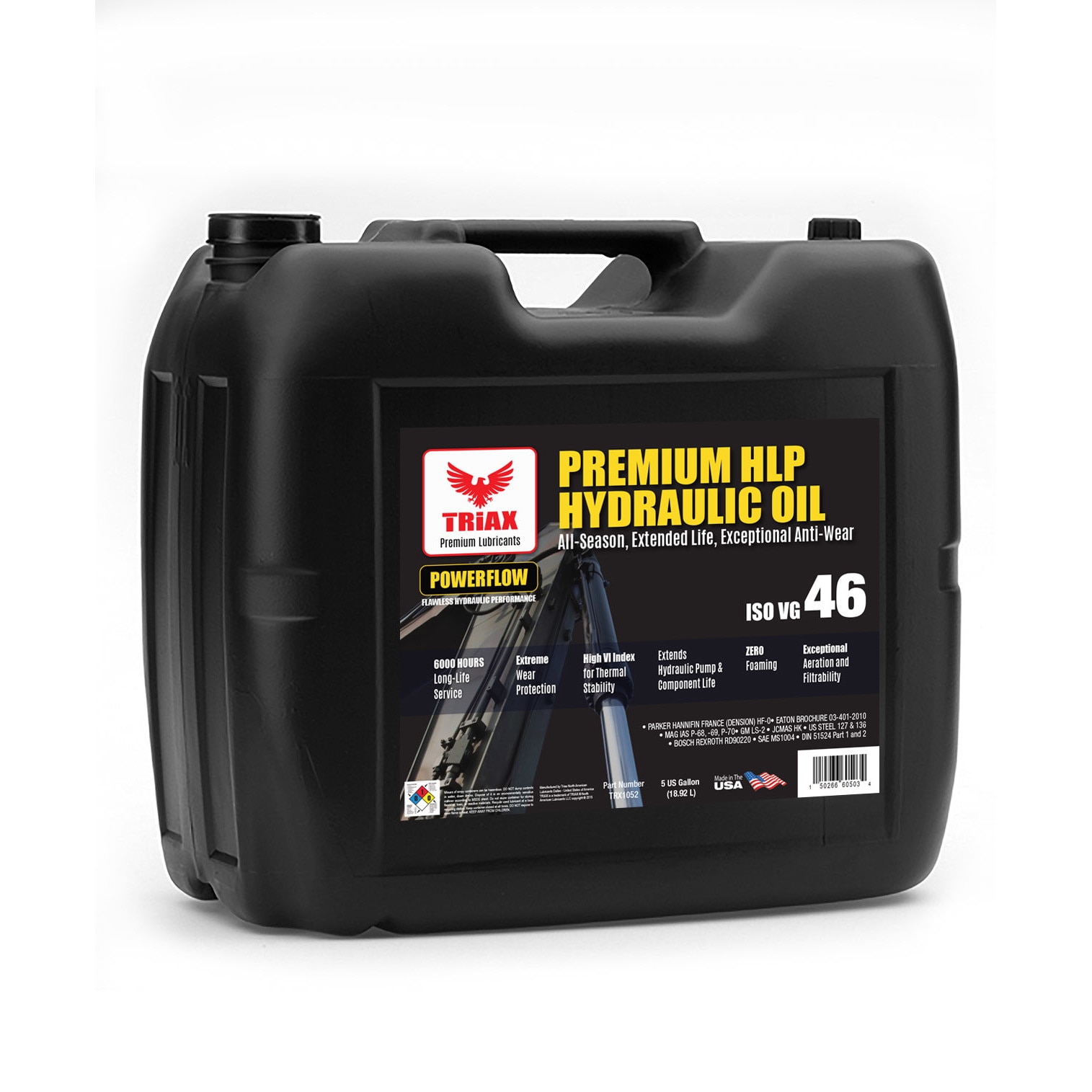 Ulei hidraulic Premium Triax PowerFlow HLP 46, 18.92 L