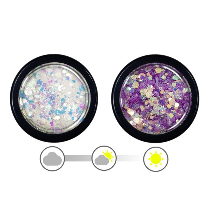 UV effect glitter #321 - világító körömdísz