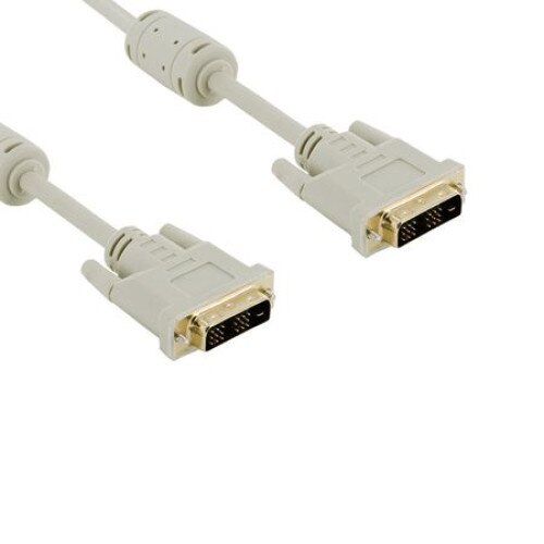 Cablu DVI-D dual link 3m DVI-D (18+1) tata la DVI-D (18+1) tata, 04695, cu ferita, retail