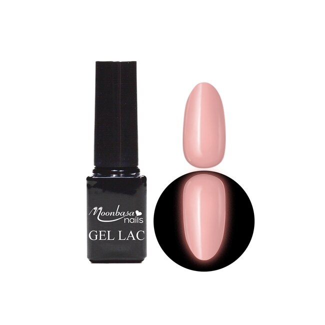 Oja semipermanenta fosforescenta MoonbasaNails, Numarul 640, Pompadour Pink, 5ml