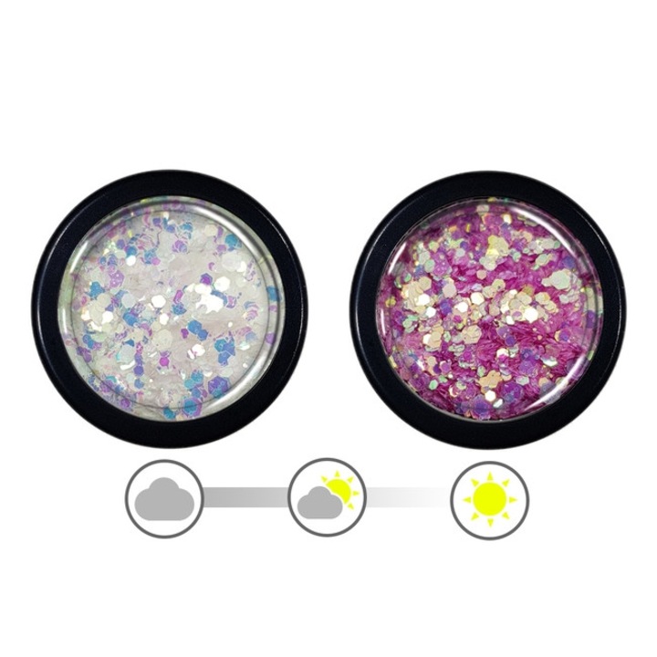 UV effect glitter #326 - világító körömdísz