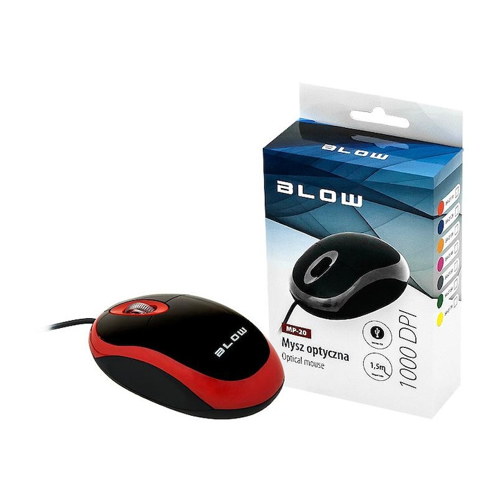 Mouse Blow MP-20, USB, Roz