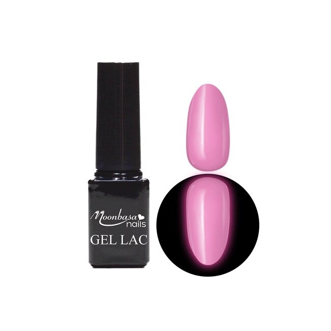 Oja semipermanenta fosforescenta MoonbasaNails, Numarul 642, Bright Pink, 5ml