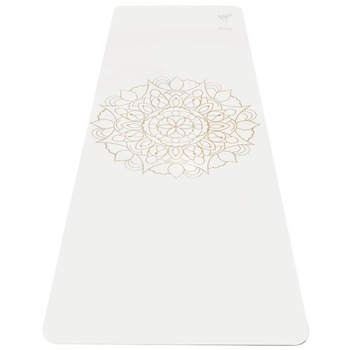 Saltea Fitness/Yoga/Pilates/Exercitii Profesionala cu Mandala, DIYogi, Alb, Curea Transport Inclusa,183 x 61 cm Saltea Fitness/Yoga/Pilates/Exercitii Profesionala cu Mandala, DIYogi, Alb, Curea Transport Inclusa,183 x 61 cm