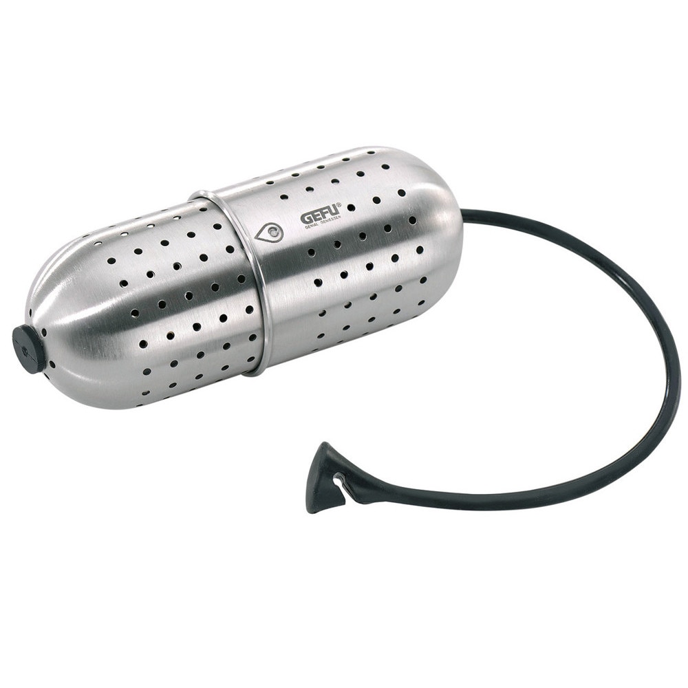 Filtru de ceai GustoGefu, Otel inoxidabil, Argintiu