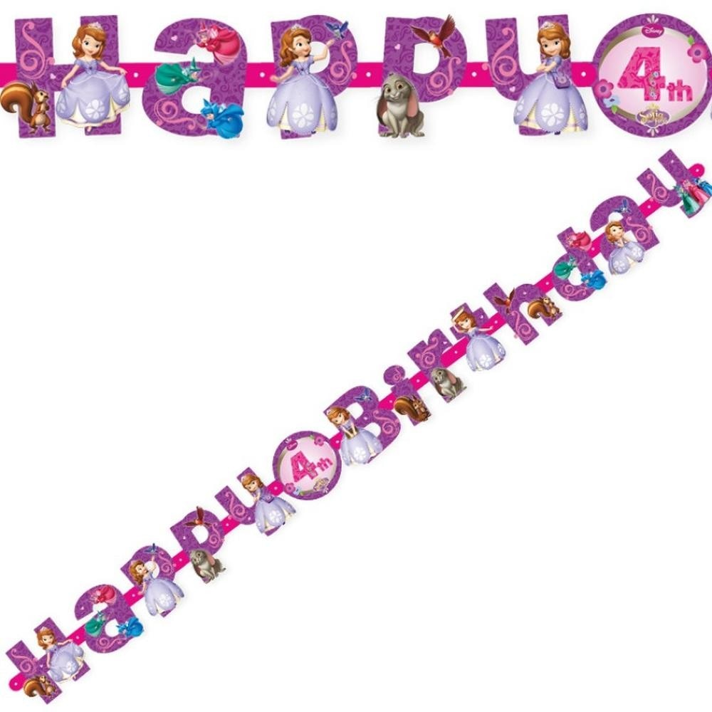 Banner Sofia ‘’Happy Birthday’’ cu Cifre