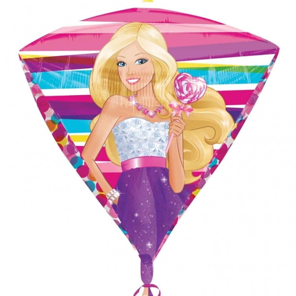 Balon Folie Orbz Barbie, 38 cm x 43 cm