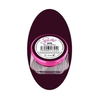 Gel UV color, Semilac, 5 ml, Black Coffe 076 Gel UV color, Semilac, 5 ml, Black Coffe 076