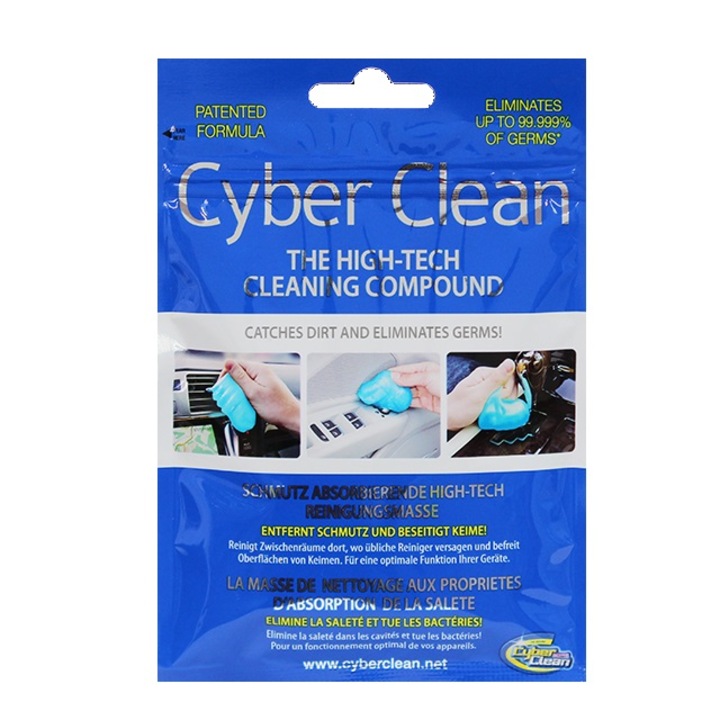 Cyber Clean Alkoholos és Antibakteriális Fertőtlenítő Tisztítómassza, 80g-os, Mentol Illatú Kék