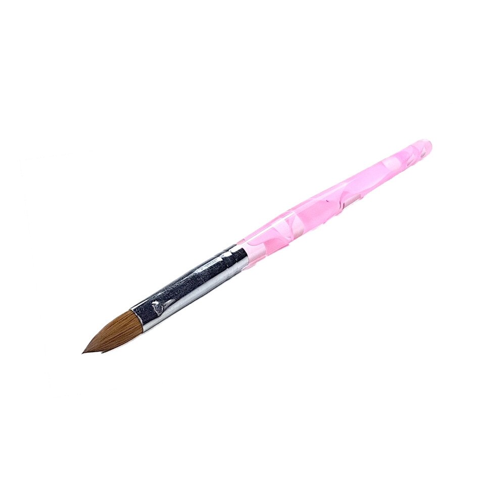Pensula ascutita din portelan MoonbasaNails, P001-10, Roz