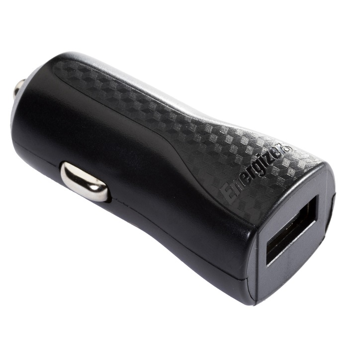 Incarcator auto Energizer LifeTime, 1A, Cablu MicroUSB inclus, 1.2 m, Negru