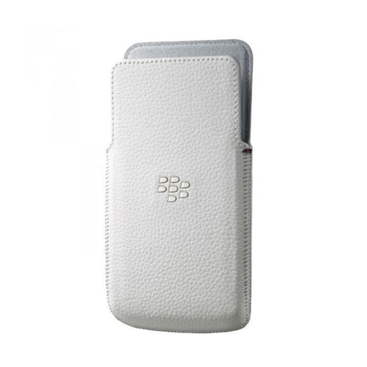 Калъф Blackberry Leather Pocket ACC-57196-002 за BlackBerry Z30, бял