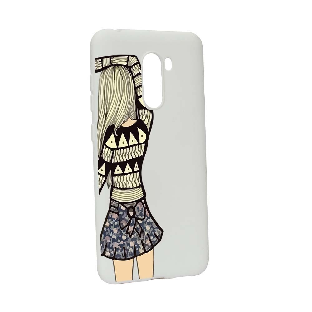 Husa Xiaomi PocoPhone F1, Silicon, Girl W187