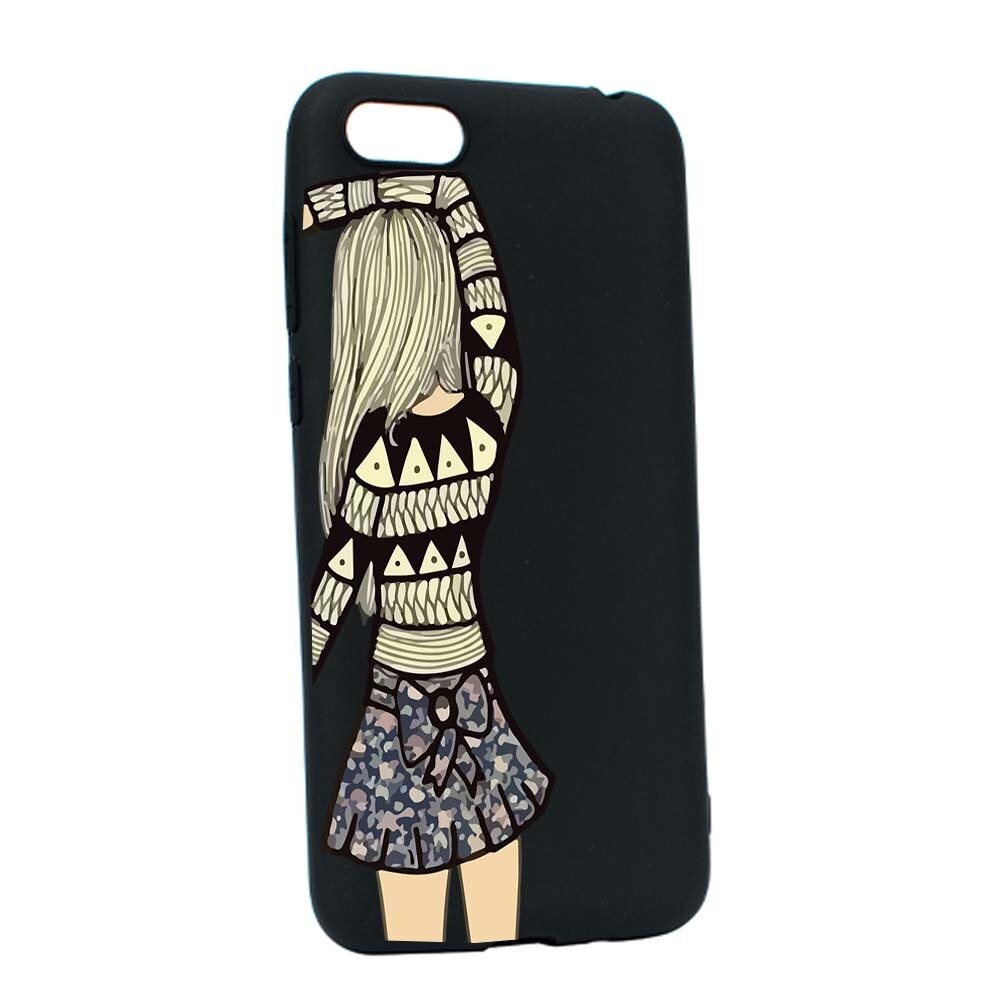 Husa Apple iPhone 7 / 8, Silicon, Girl B187