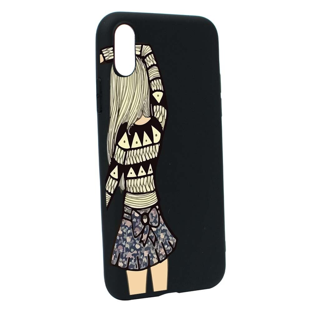 Husa Apple iPhone XS Max, Silicon, Girl B187