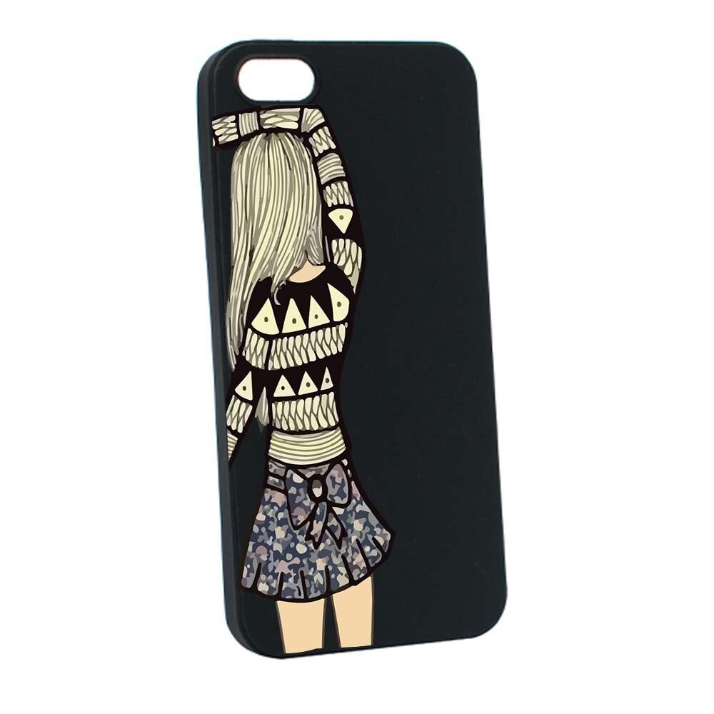 Husa Apple iPhone SE / 5S / 5, Silicon, Girl B187