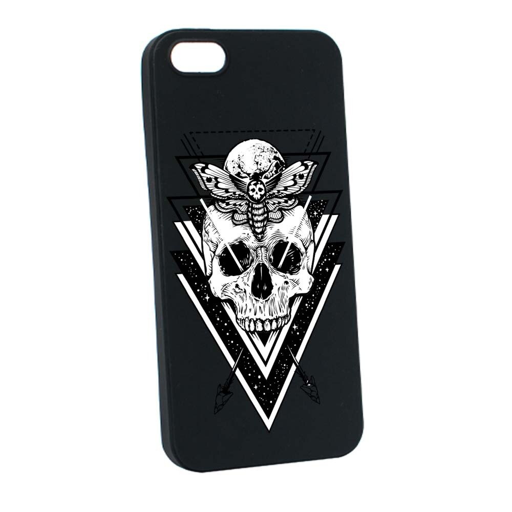 Husa Apple iPhone SE / 5S / 5, Silicon, Skull B191