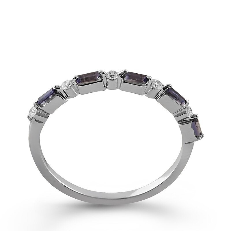 Inel Deruvo Aur 18k Diamante, Iolite, 50 RAJR27413-IODW