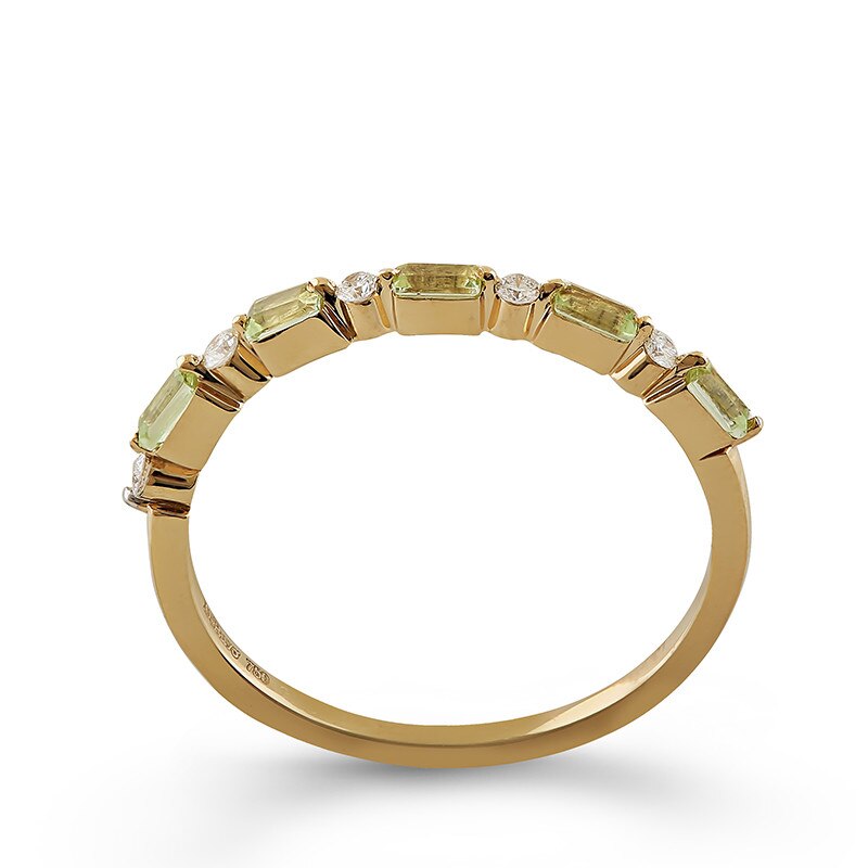 Inel Deruvo Aur 18k Diamante, Peridot, 54 RAJR27413-PEDY