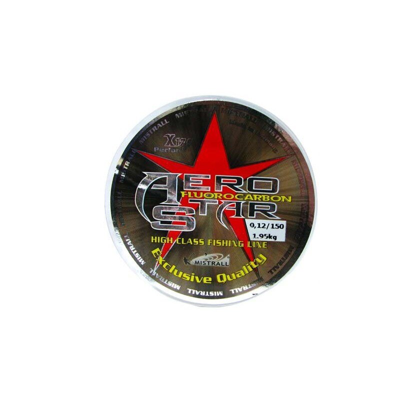 Nylon fluorcabon Mistrall Aerostar 150 m, alb, invizibil in apa, 0.30 mm