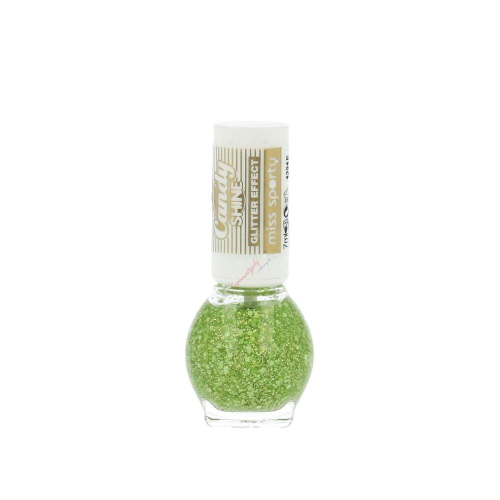 Lac de unghii cu efect de sclipici Miss Sporty Candy Shine 001 Verde 7ml