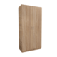 Dulap Sonoma cu Bara de haine si 5 Polita de Depozitare, 200X100x50 cm, Pal 18mm si Cant ABS 0.4mm