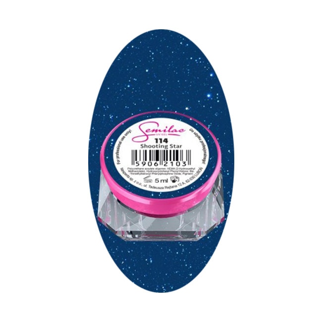 Gel UV color, Semilac, 5 ml, Shooting Star 114