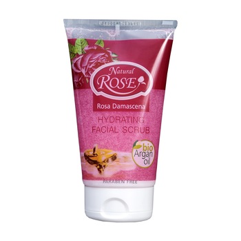 Crema exfolianta hidratanta cu ulei de argan si trandafiri, 150 ml Crema exfolianta hidratanta cu ulei de argan si trandafiri, 150 ml