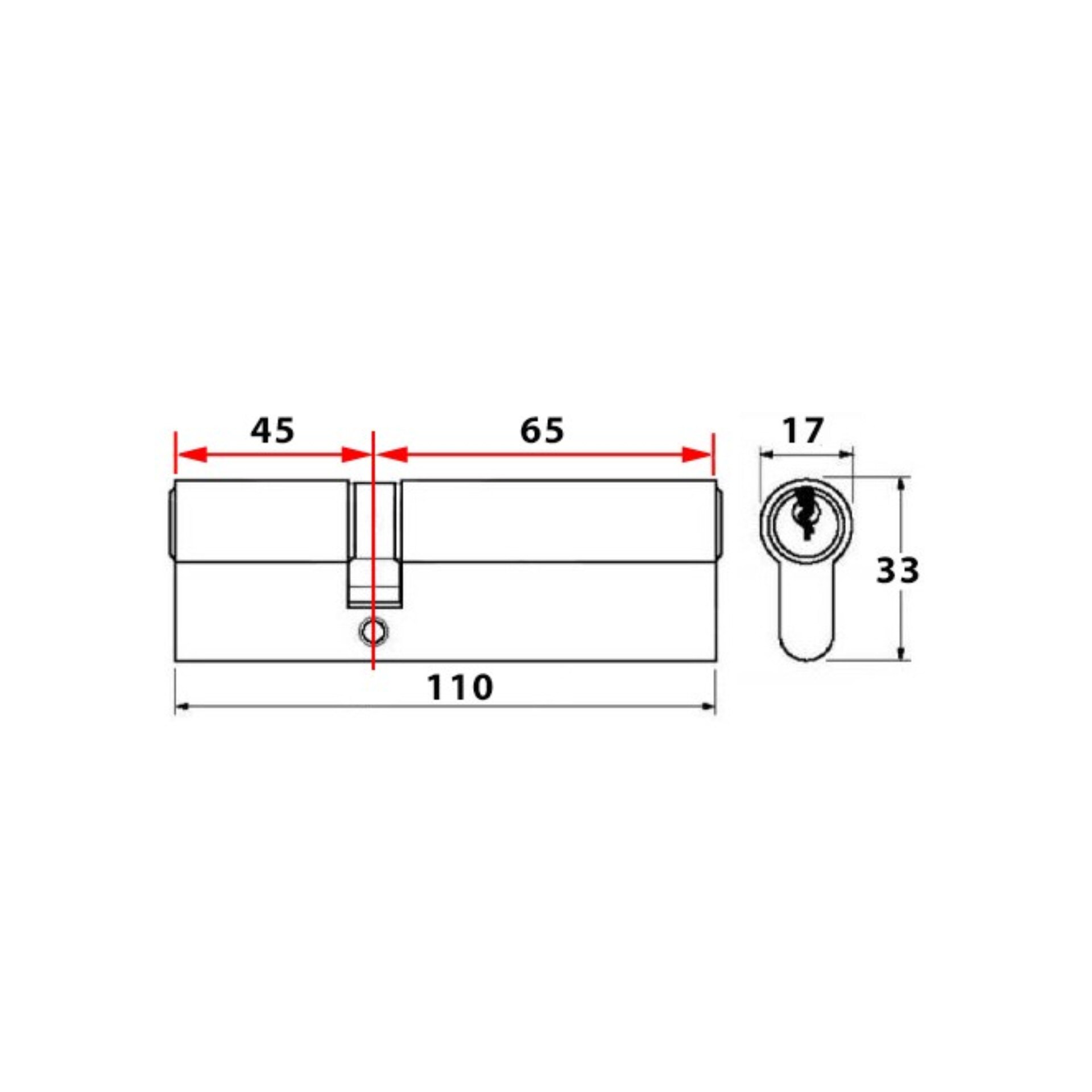 Cilindru usa Abus D6PS 45x65