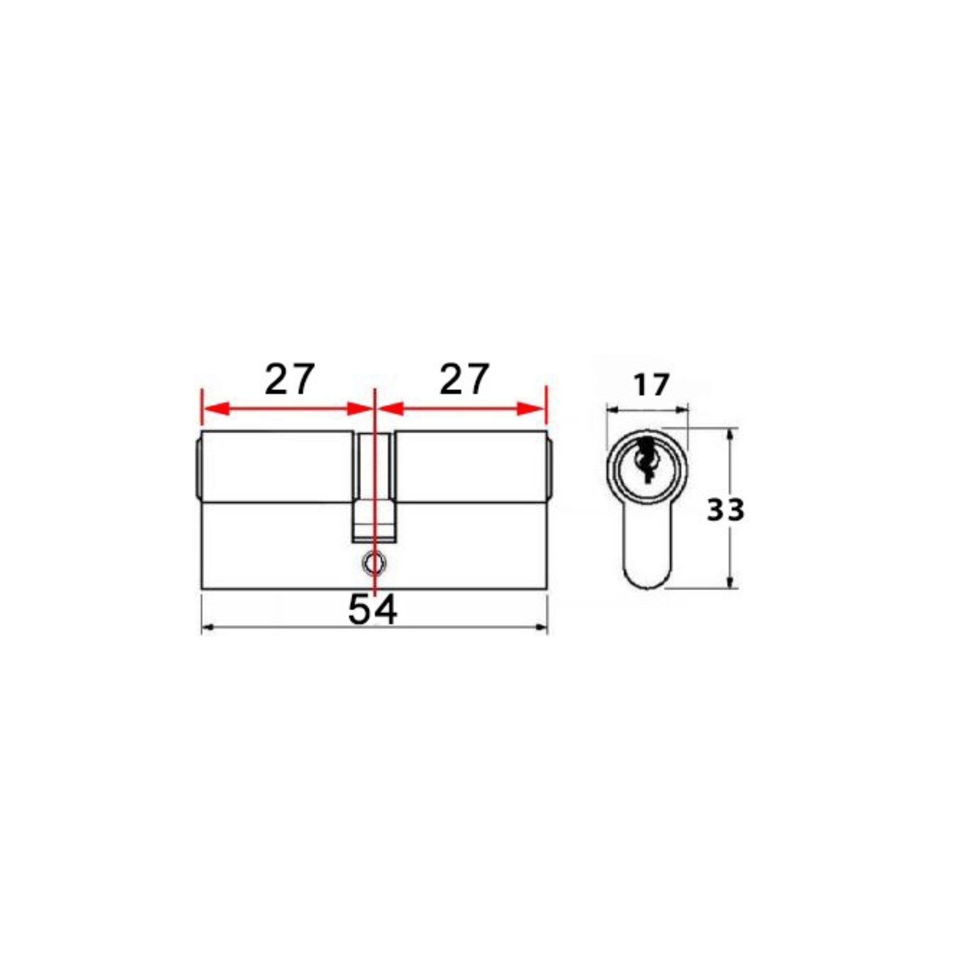 Cilindru usa Titan K1 27x27 - eMAG.ro