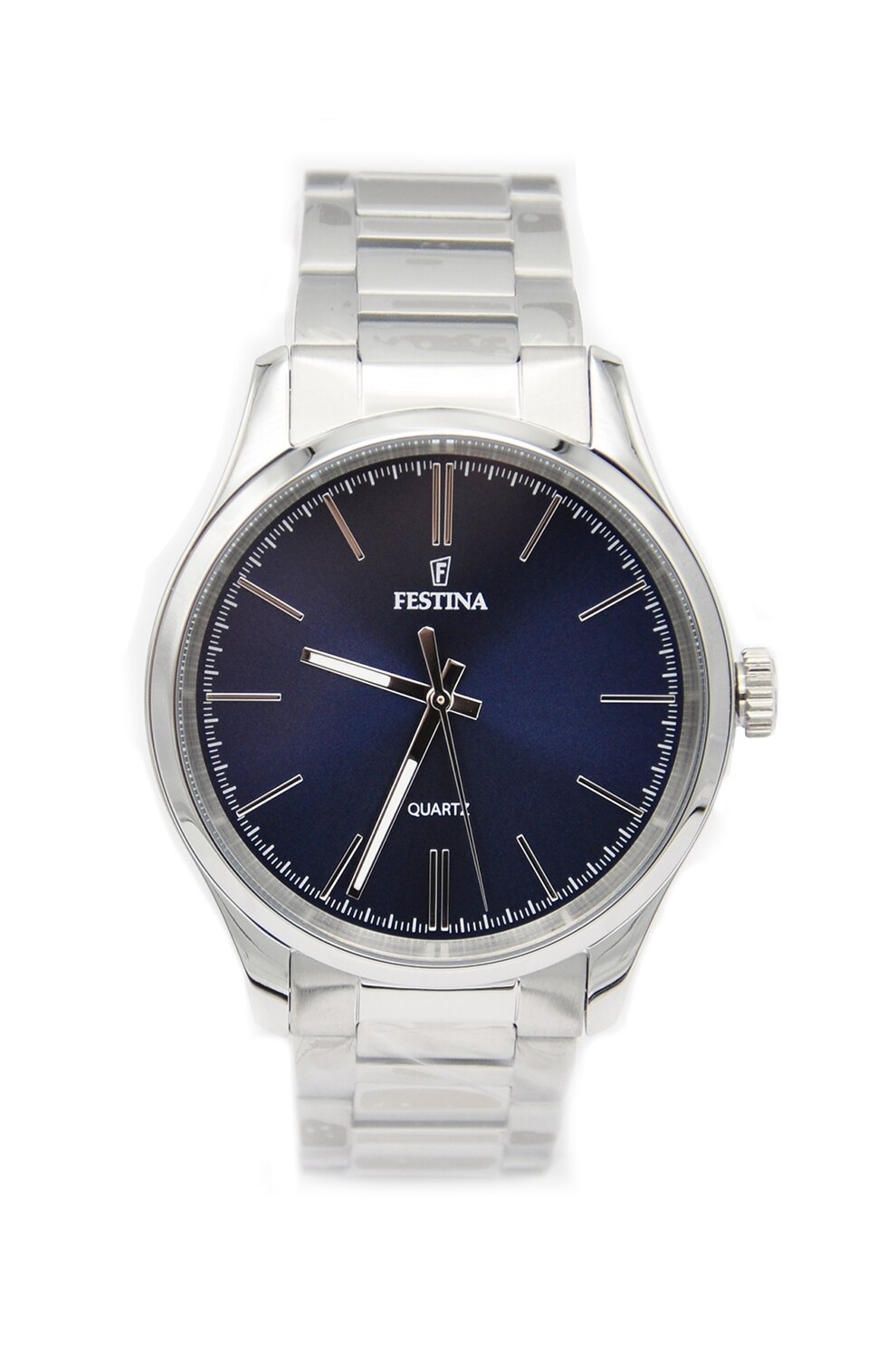 Festina, Ceas cu bratara metalica si cadran contrastant, Argintiu