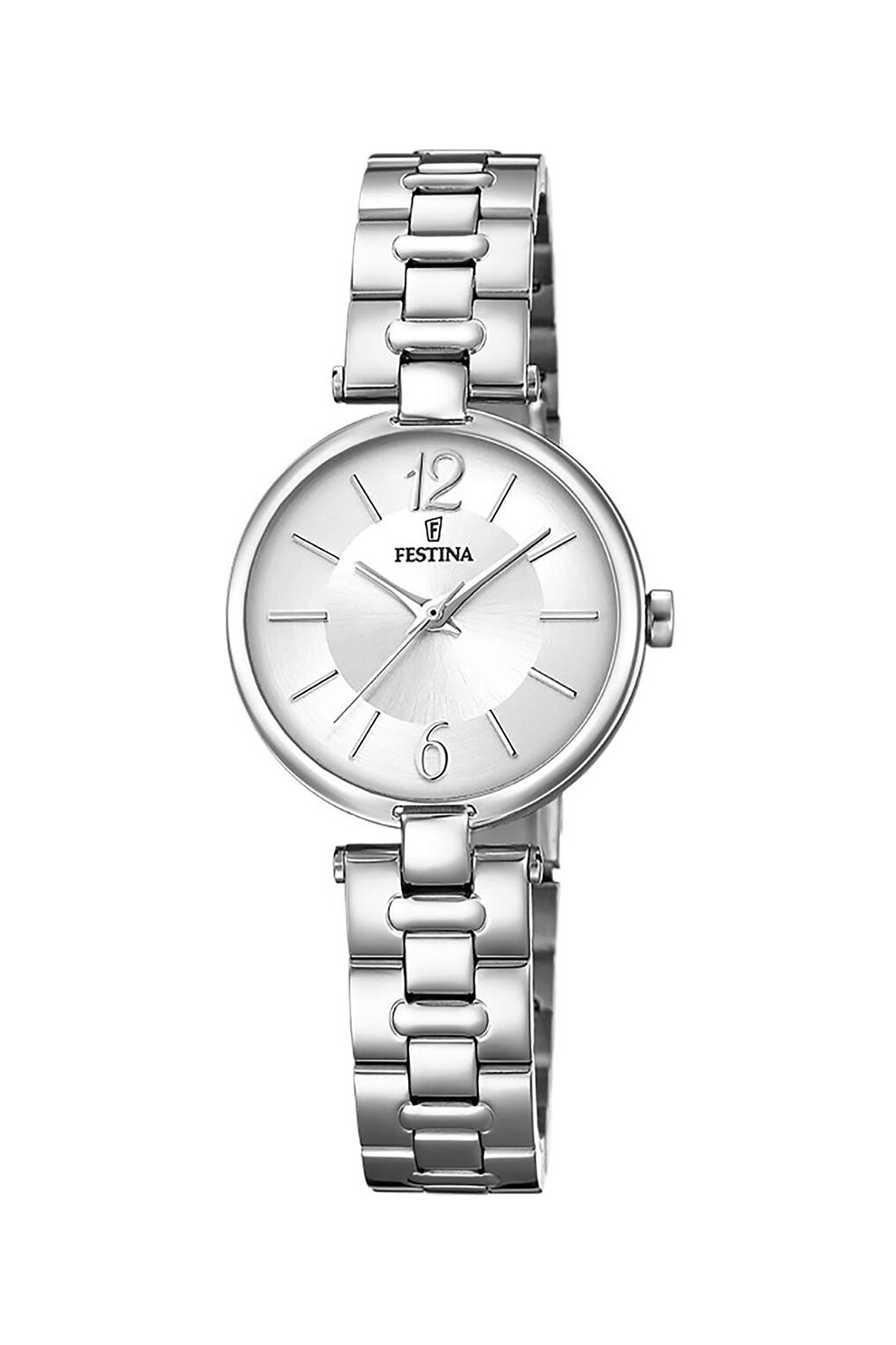 Festina, Ceas quartz cu bratara de otel inoxidabil, Argintiu