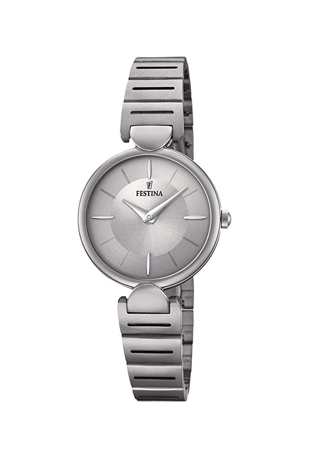 Festina, Ceas quartz cu doua indicatoare, Argintiu inchis