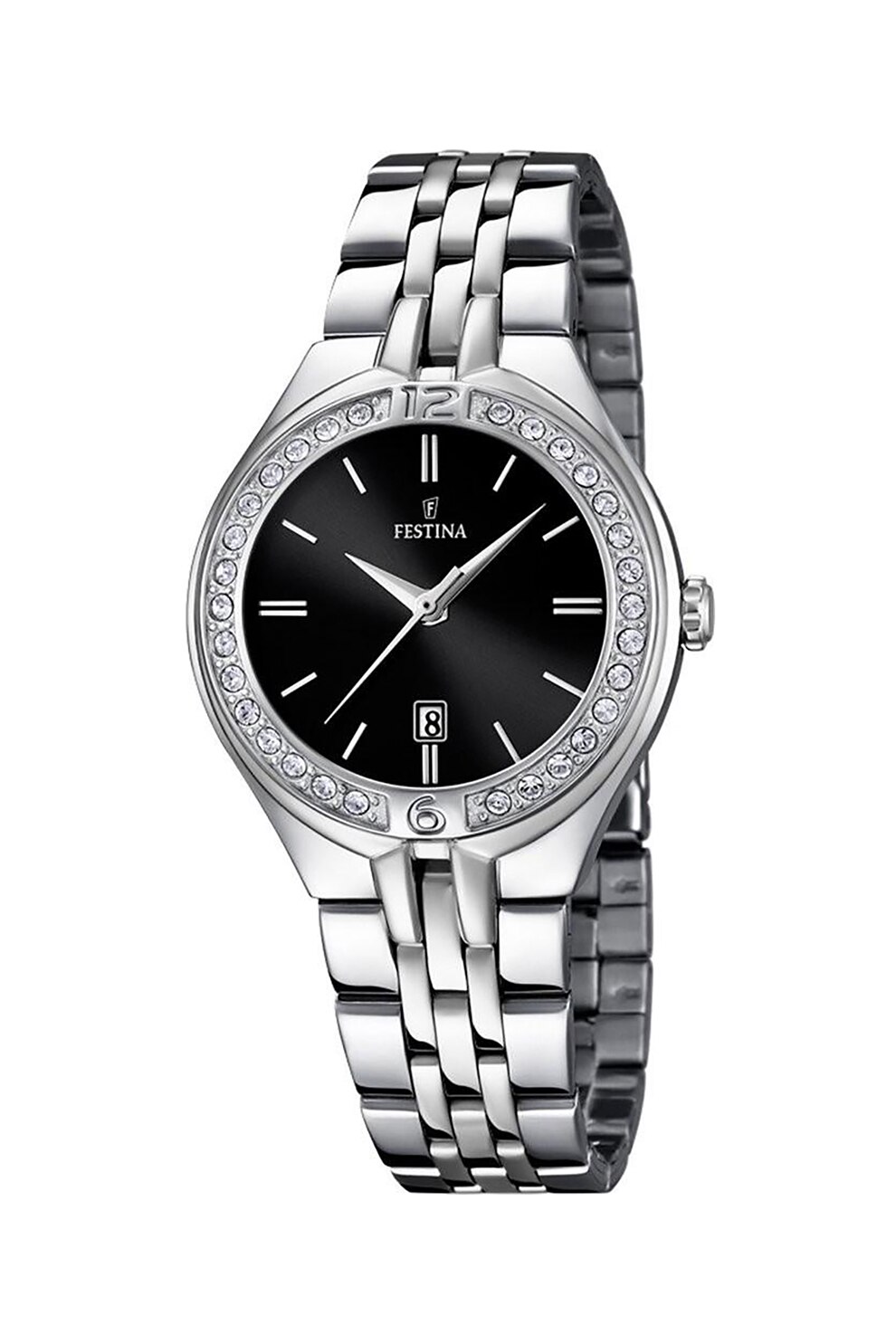 Festina, Ceas quartz decorat cu zirconia, Argintiu