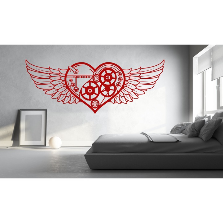 Sticker decorativ perete HEART WALL ART - 90X60CM