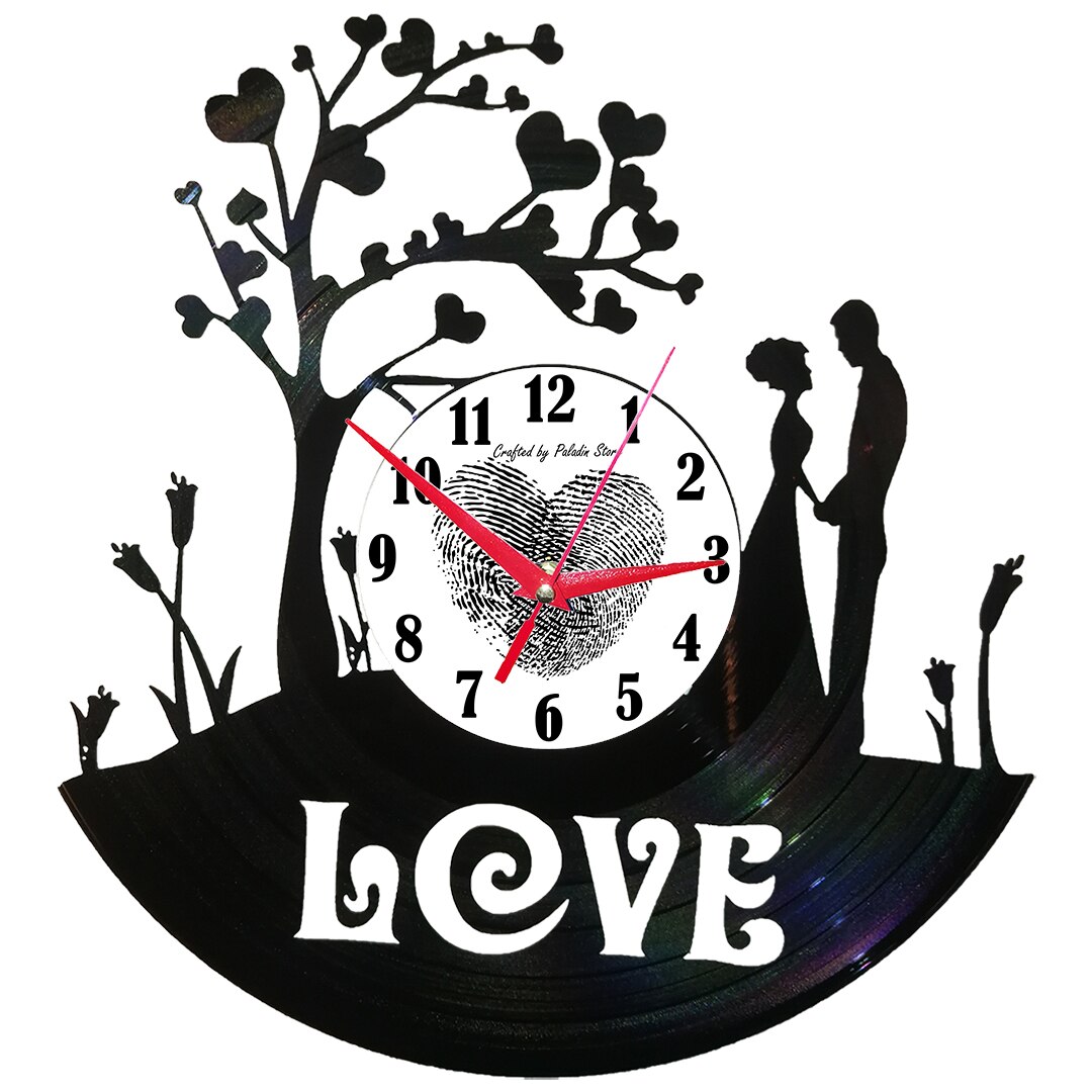 Ceas de perete disc vinil - LOVE