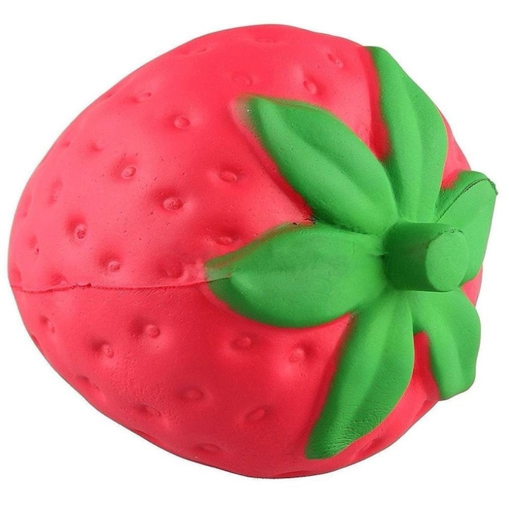 Squishy, jucarie parfumata, Jumbo, cu revenire lenta, model capsuna