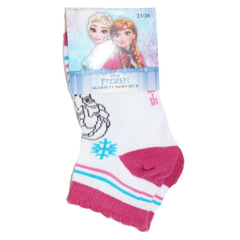 Sosete, Elsa, Queen of snow, albe